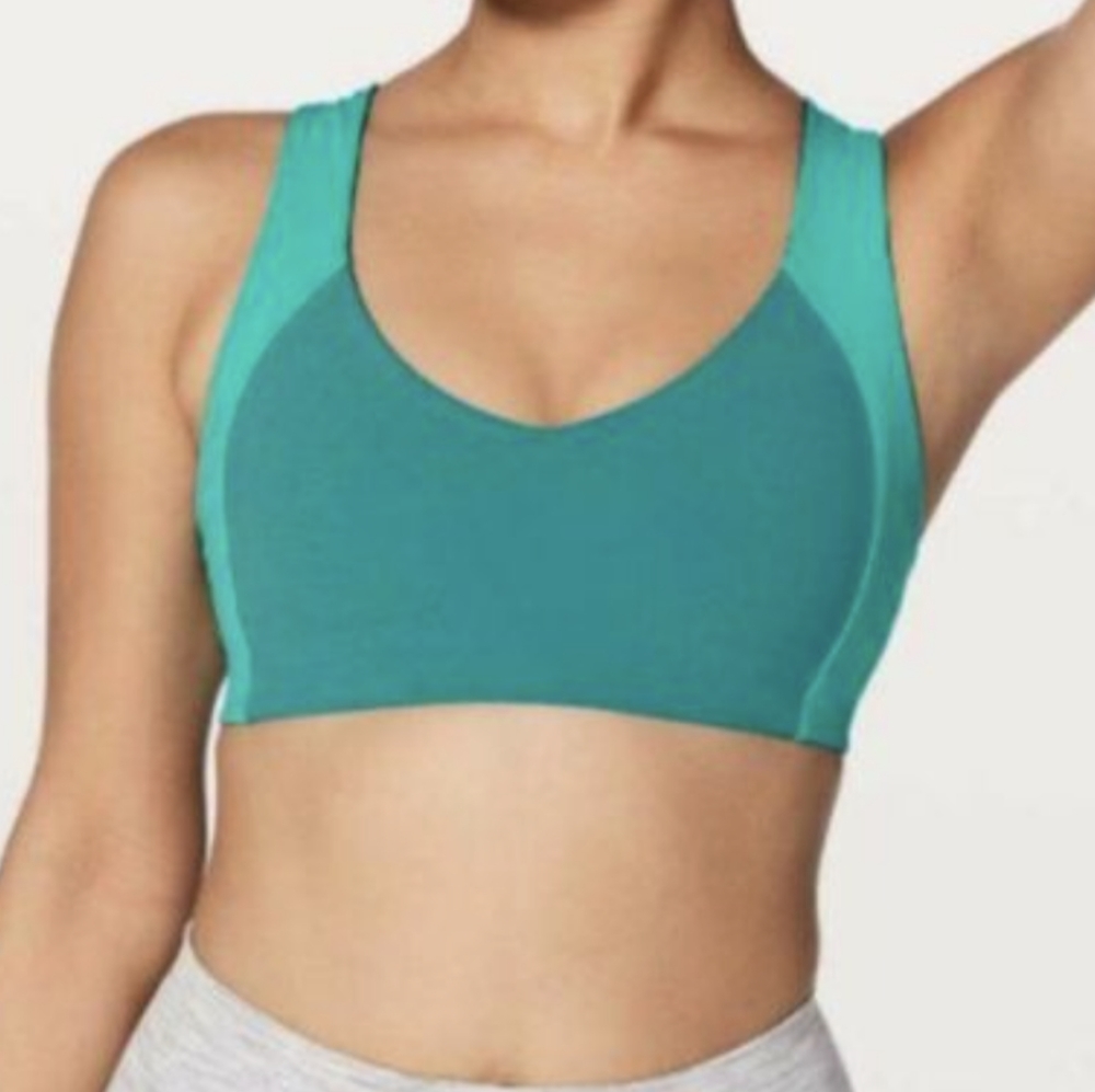 Lululemon Sports Bra Sweat Times Teal, size 4